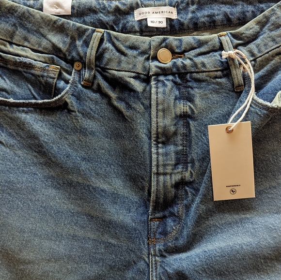 NWT 2 Pair  Good American Good Boy High Rise Sz 10/30 - Picture 11 of 11